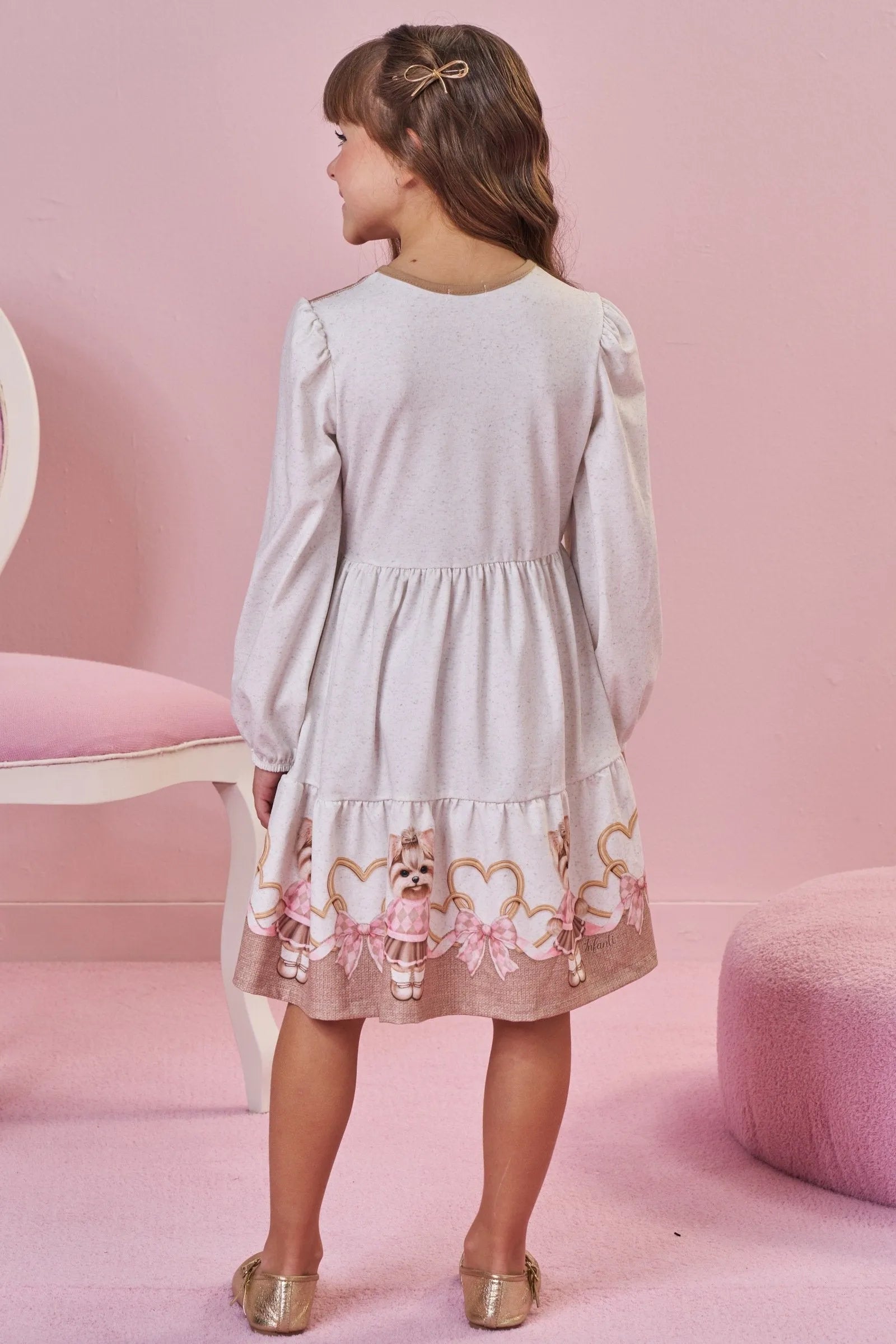 Vestido em Malha Power 89738 Infanti Infantil Menina