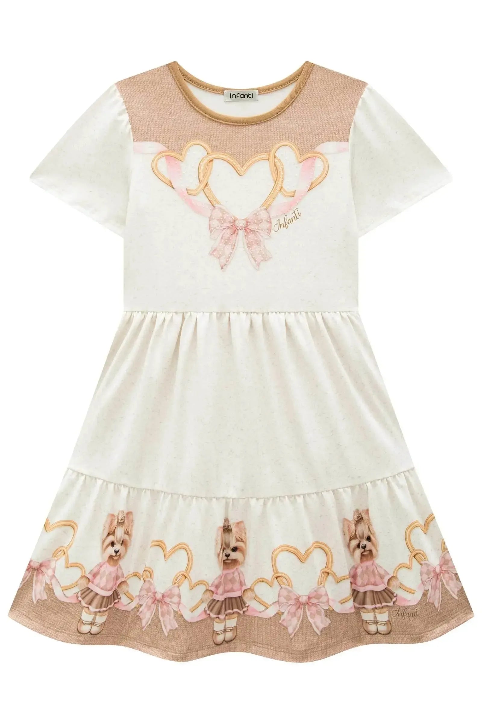 Vestido em Malha Power 93471 Infanti Infantil Menina