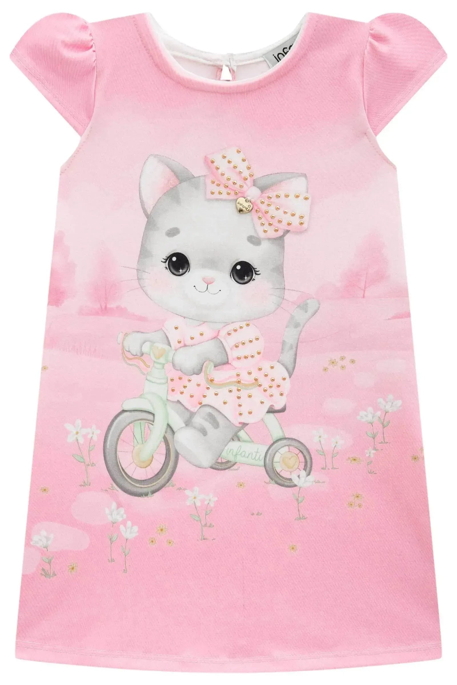 Vestido em Malha Power 94514 Infanti Bebê Menina