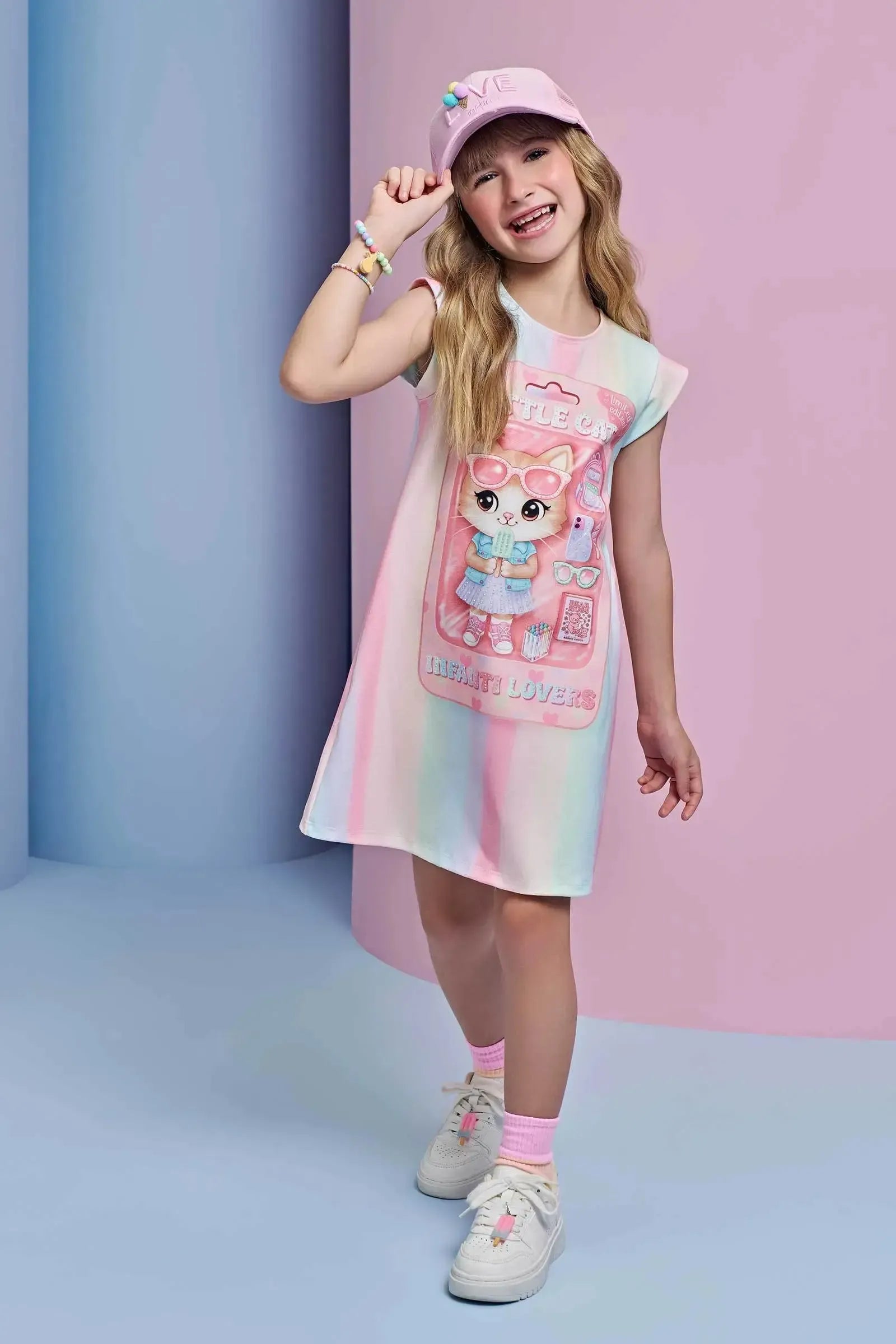 Vestido em Malha Power 94645 Infanti Infantil Menina