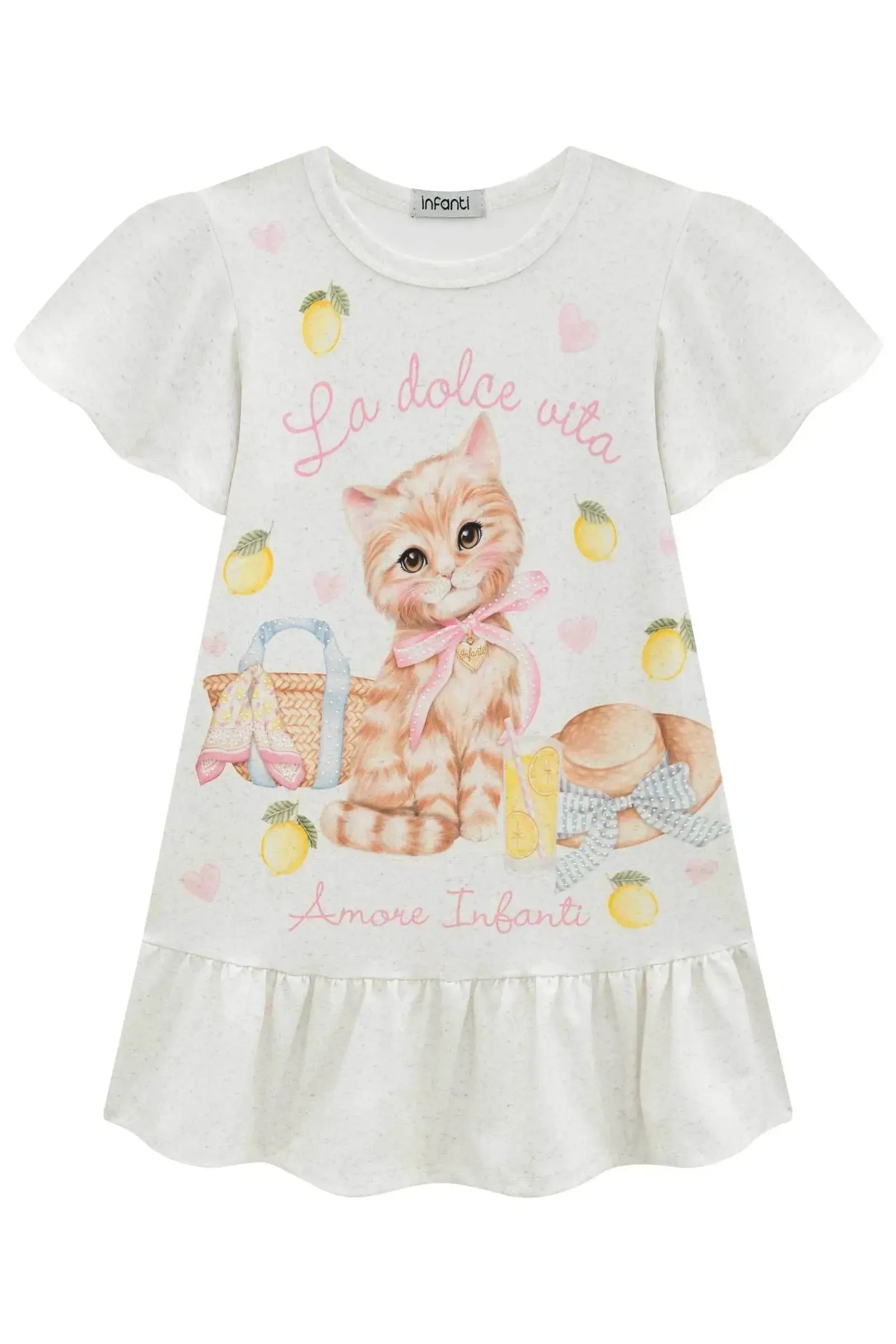 Vestido em Malha Power 94912 Infanti Infantil Menina