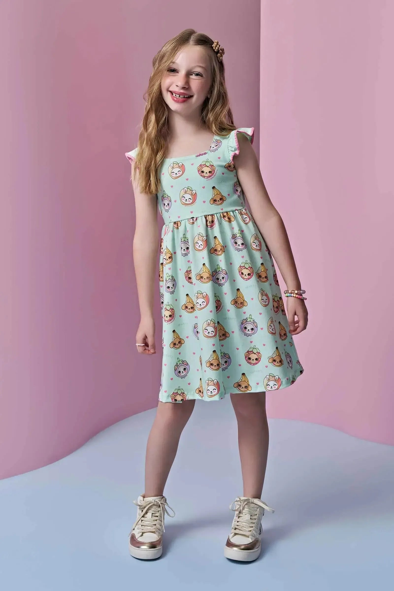 Vestido em Malha Power 94930 Infanti Infantil Menina