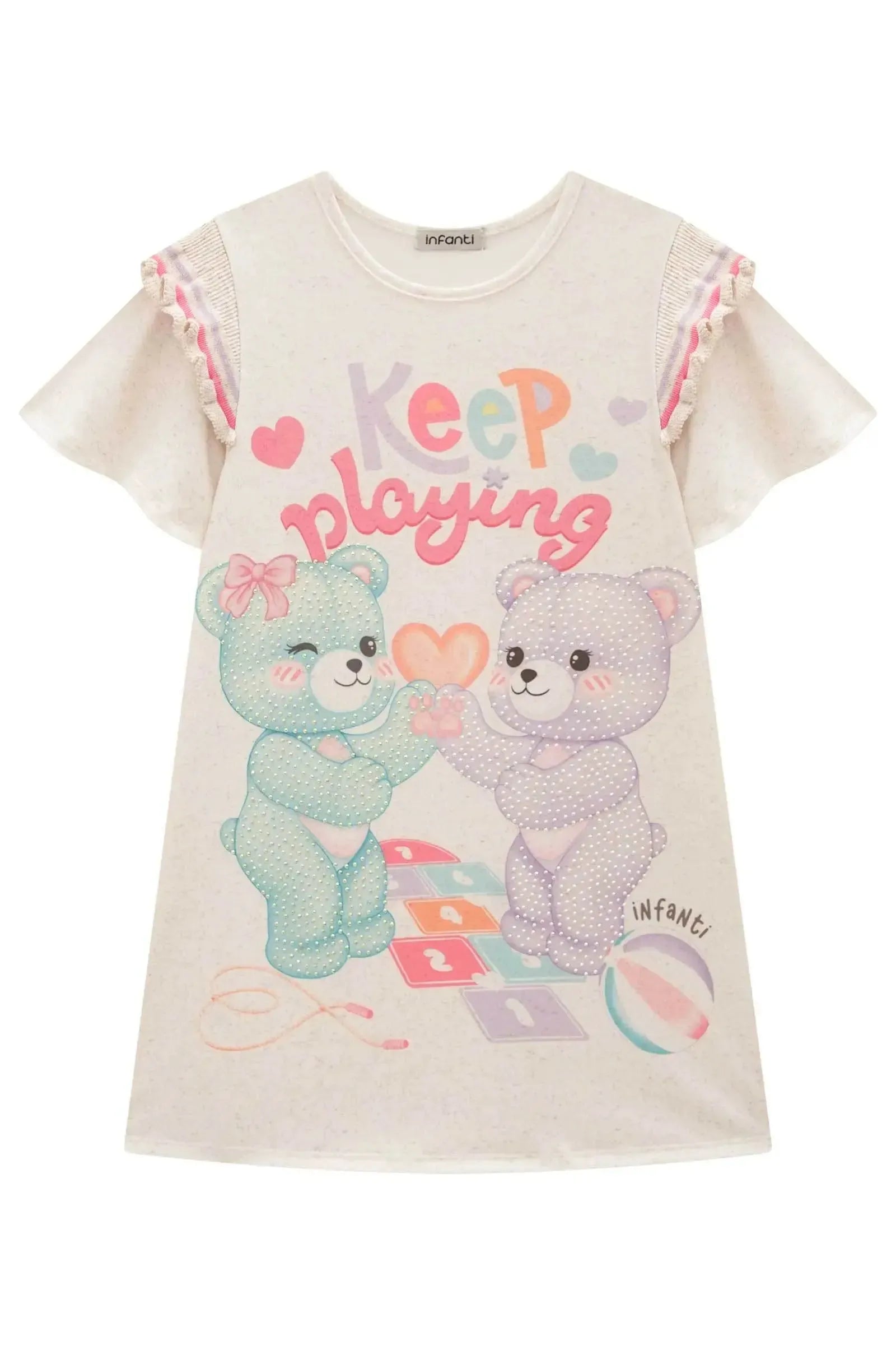 Vestido em Malha Power 99145 Infanti Infantil Menina