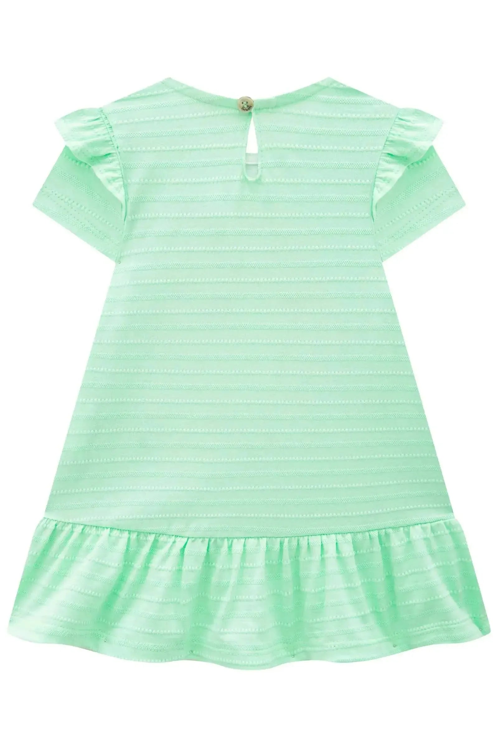 Vestido em Malha Textura 86872 Infanti Bebê Menina