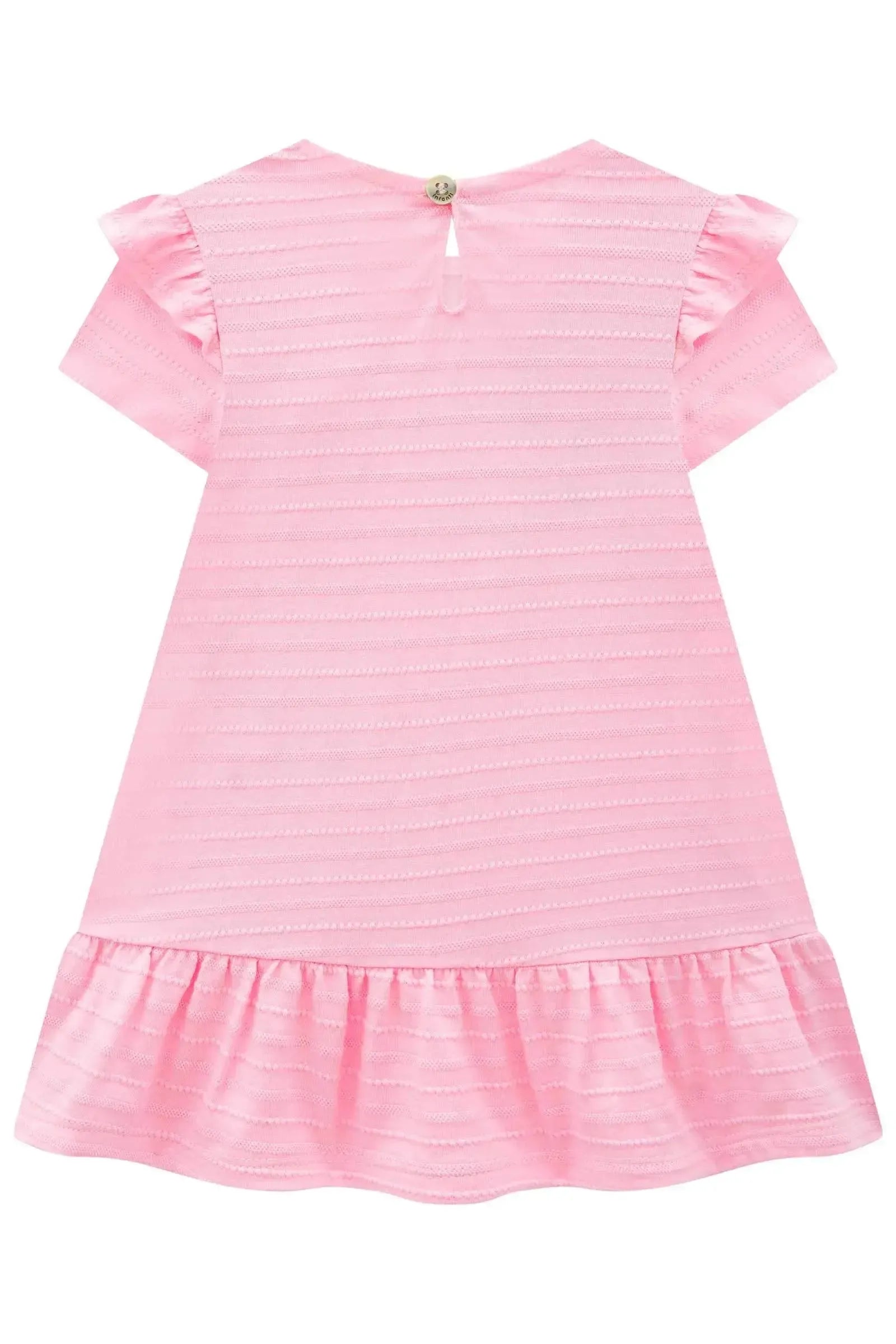 Vestido em Malha Textura 88668 Infanti Bebê Menina