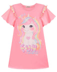 Vestido em Meia Malha 86602 Infanti Infantil Menina