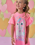 Vestido em Meia Malha 86602 Infanti Infantil Menina