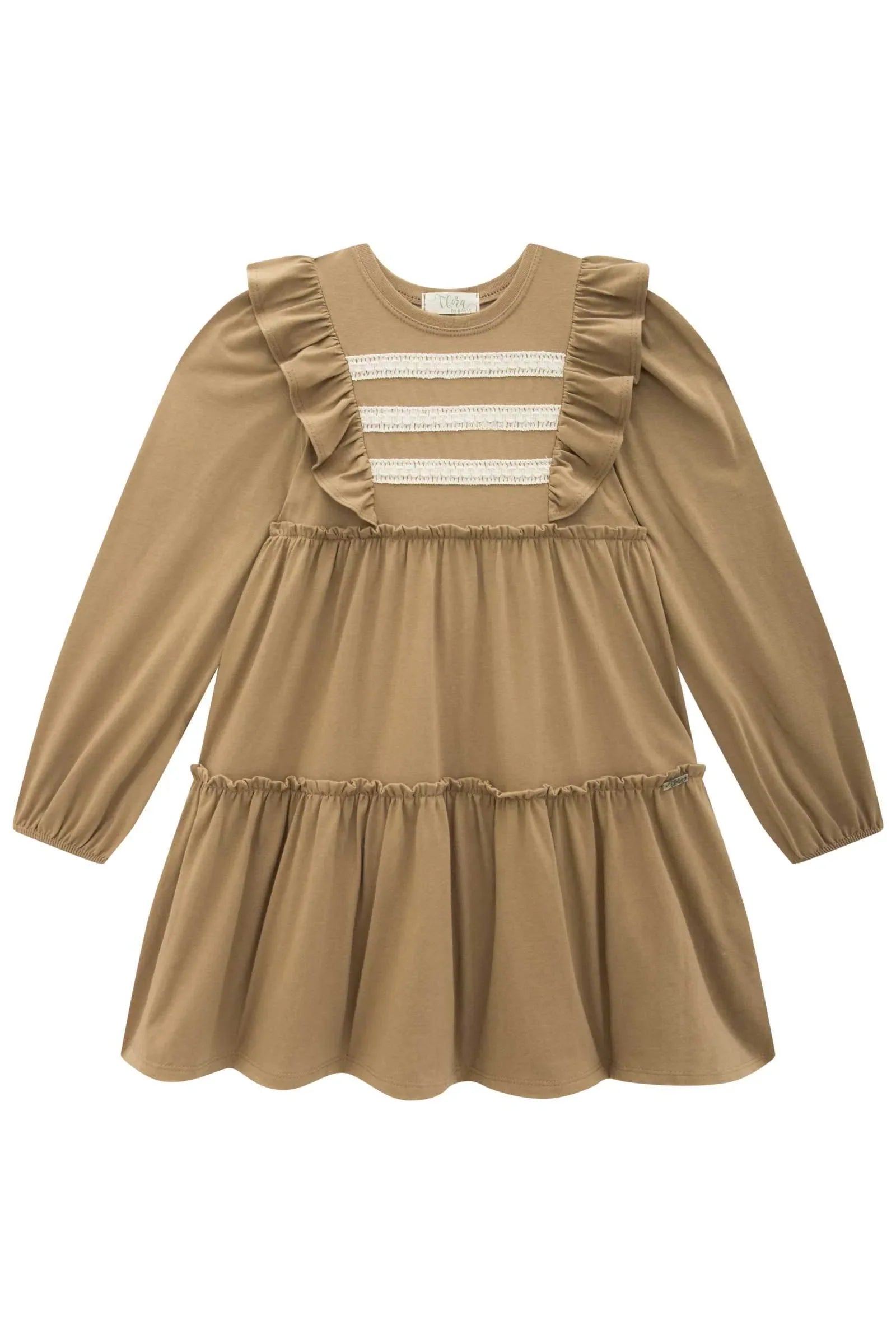 Vestido em Meia Malha 90512 Infanti Infantil Menina