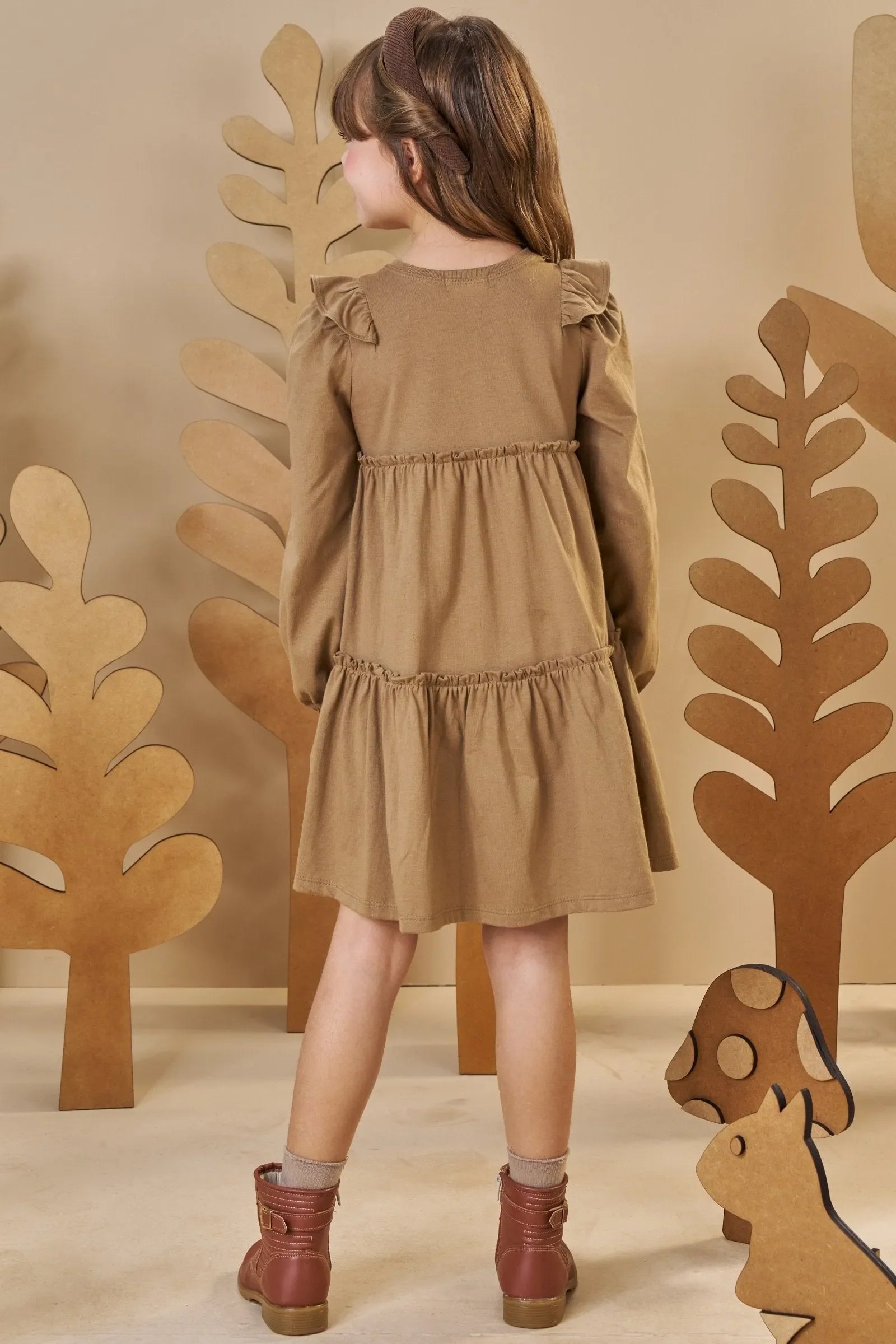 Vestido em Meia Malha 90512 Infanti Infantil Menina