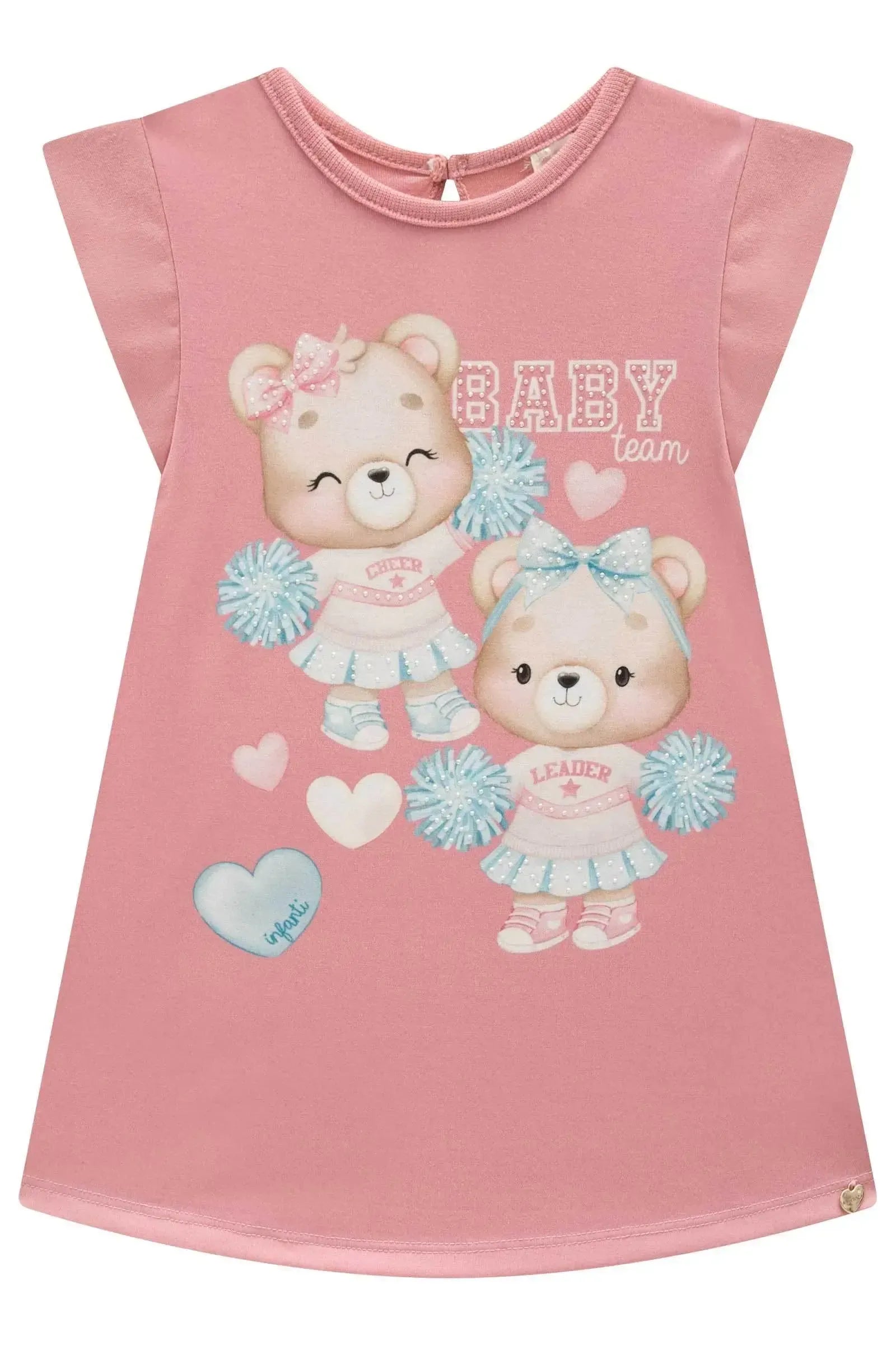 Vestido em Meia Malha 93448 Infanti Bebê Menina