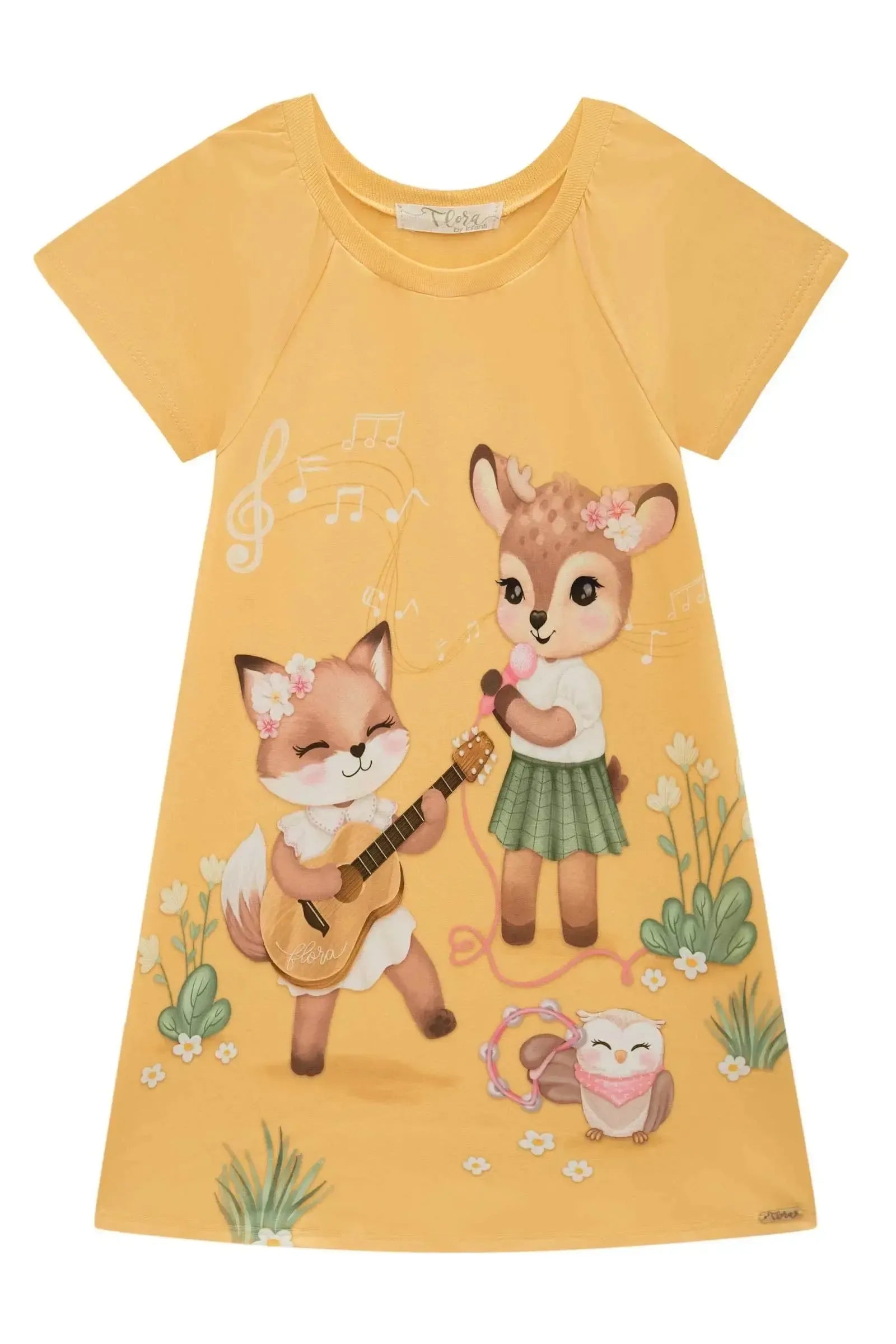 Vestido em Meia Malha 94480 Infanti Infantil Menina