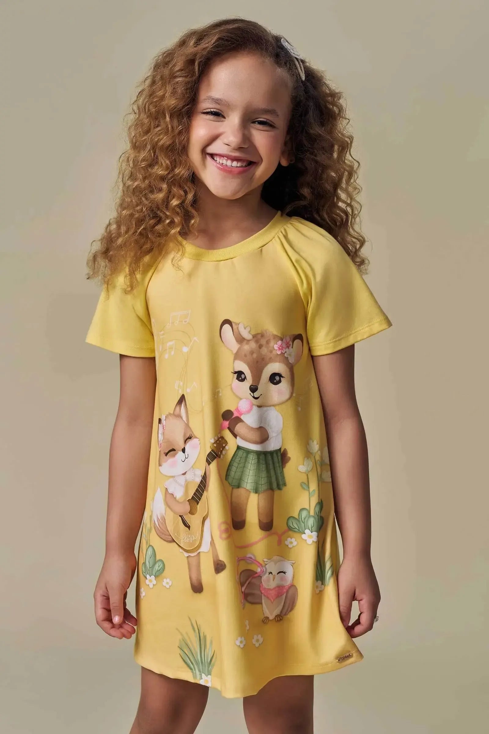 Vestido em Meia Malha 94480 Infanti Infantil Menina