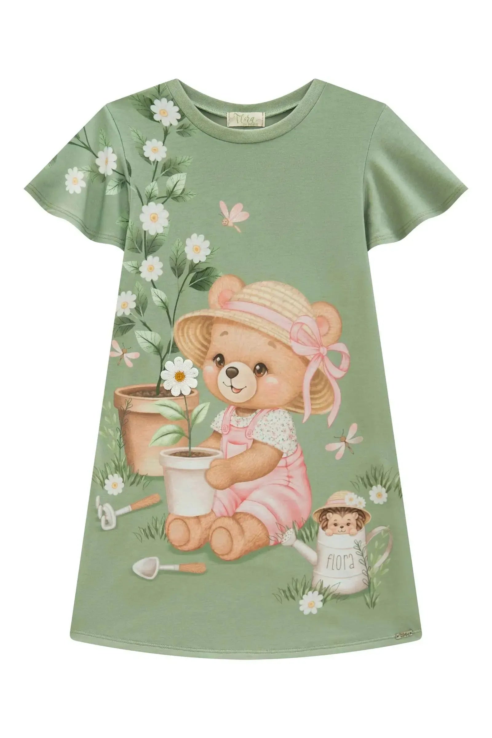 Vestido em Meia Malha 94482 Infanti Infantil Menina