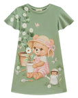 Vestido em Meia Malha 94482 Infanti Infantil Menina