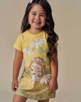 Vestido em Meia Malha 94491 Infanti Infantil Menina