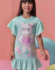 Vestido em Meia Malha 97946 Infanti Infantil Menina