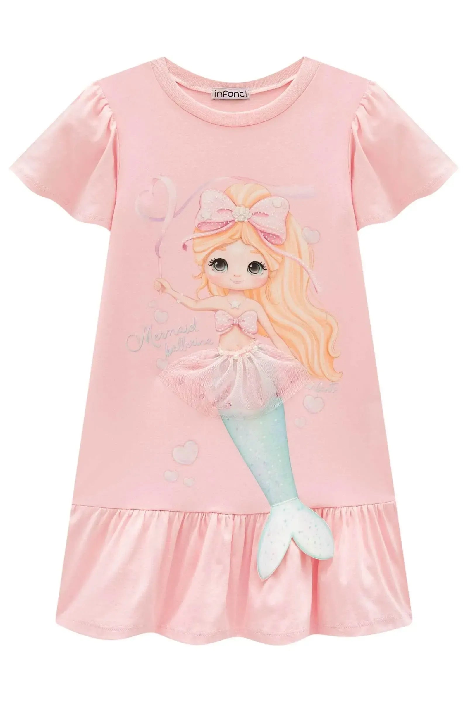 Vestido em Meia Malha 97961 Infanti Infantil Menina