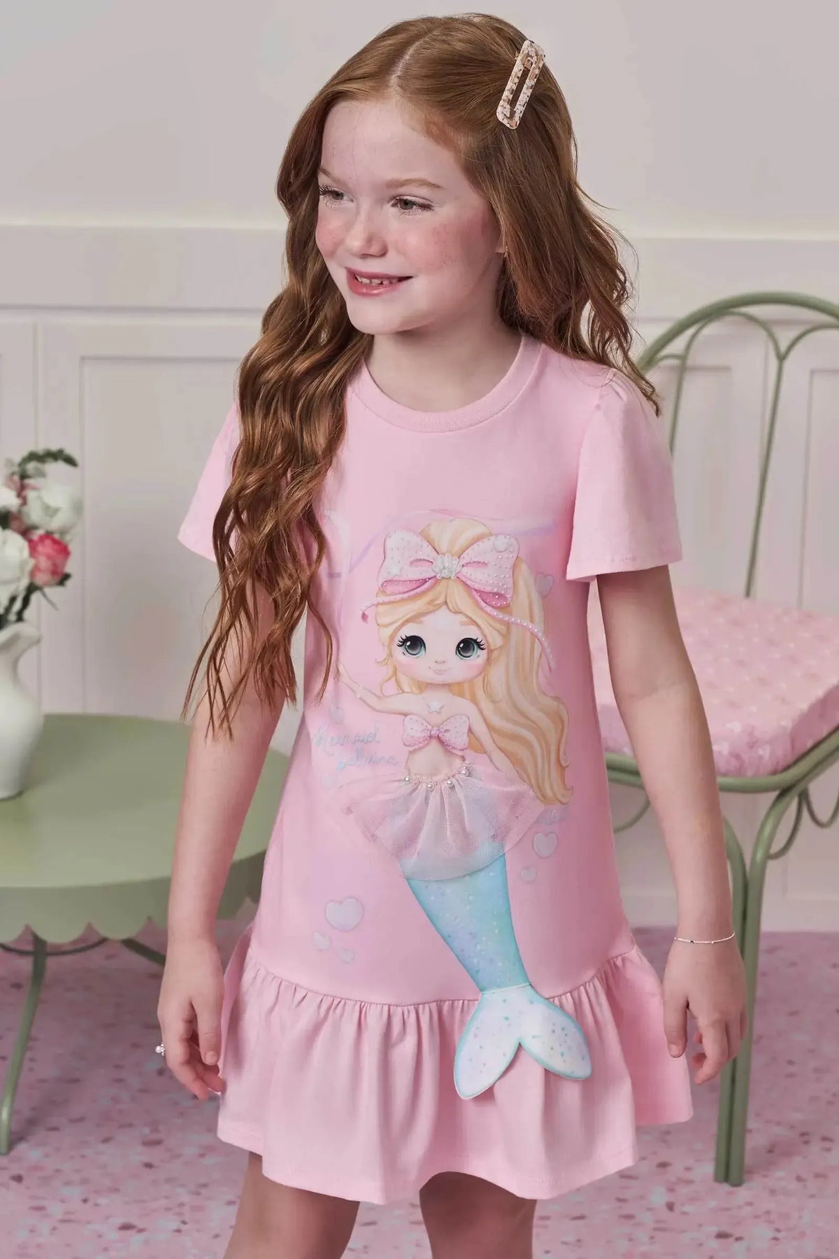 Vestido em Meia Malha 97961 Infanti Infantil Menina