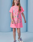 Vestido em Meia Malha. Acompanha Kit Pulseiras 93429 Infanti Infantil Menina