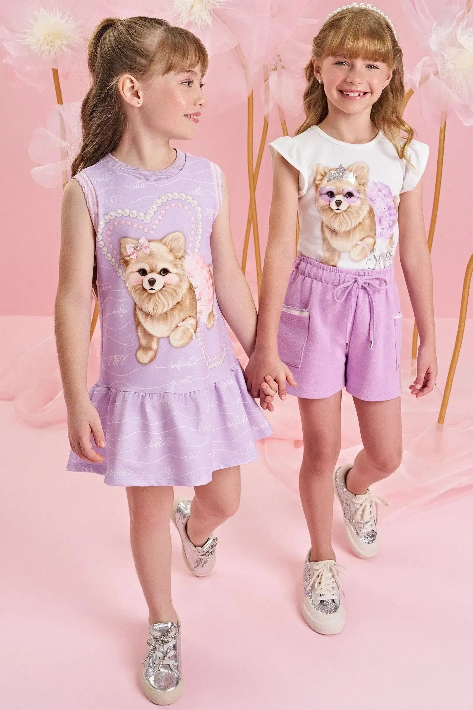 Vestido em Molecotton 83695 Infanti Infantil Menina