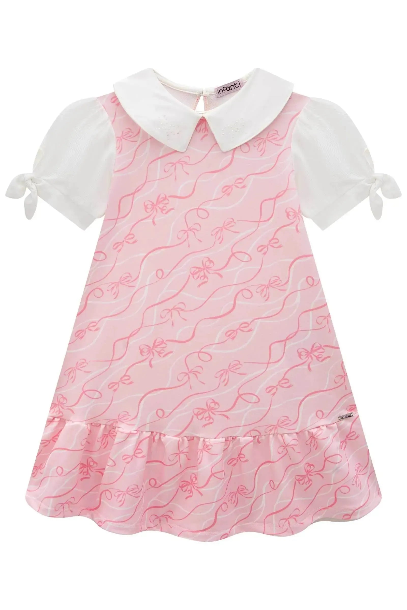 Vestido em Molecotton 85277 Infanti Infantil Menina