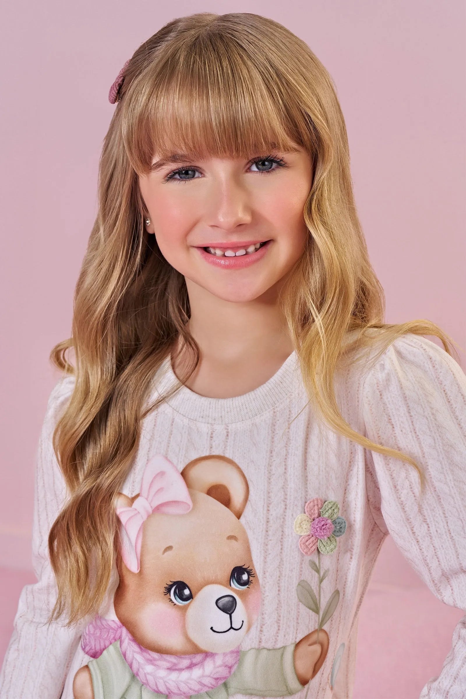 Vestido em Molecotton 89661 Infanti Infantil Menina