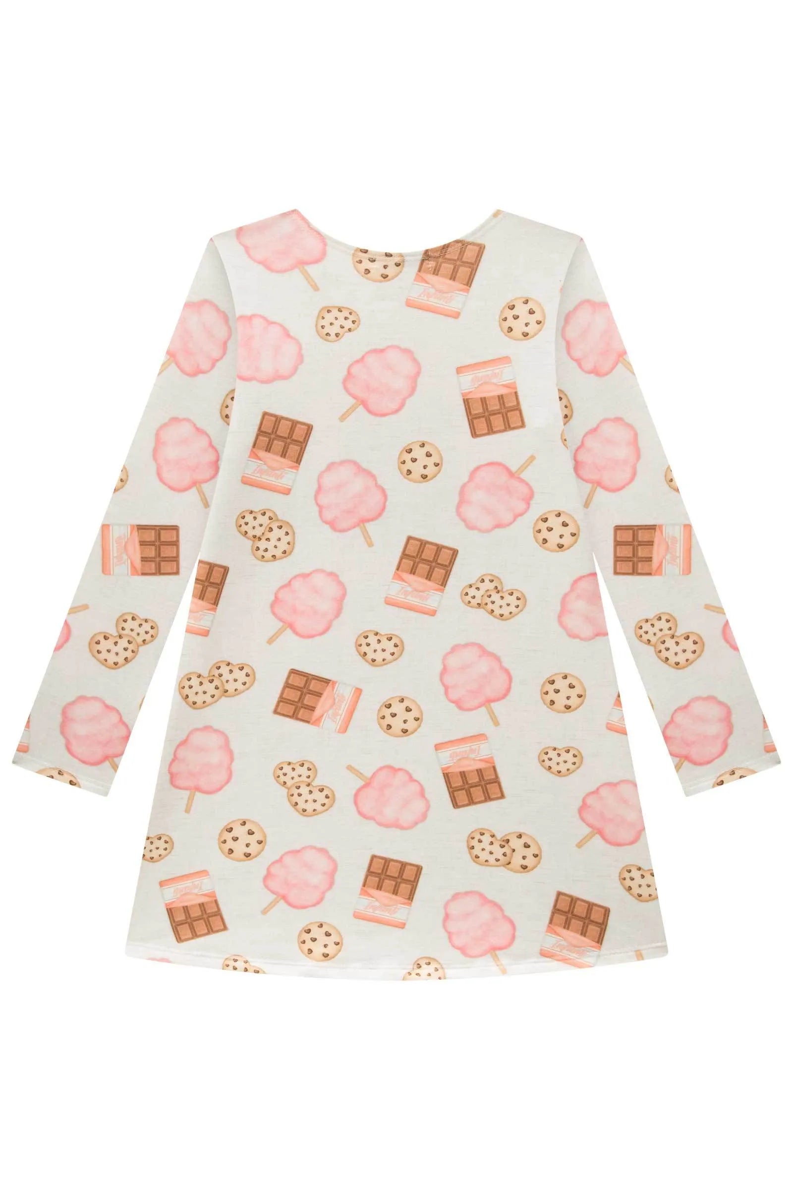 Vestido em Molecotton 92616 Infanti Infantil Menina