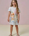 Vestido em Molecotton 93257 Infanti Infantil Menina