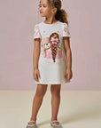 Vestido em Molecotton 93399 Infanti Infantil Menina