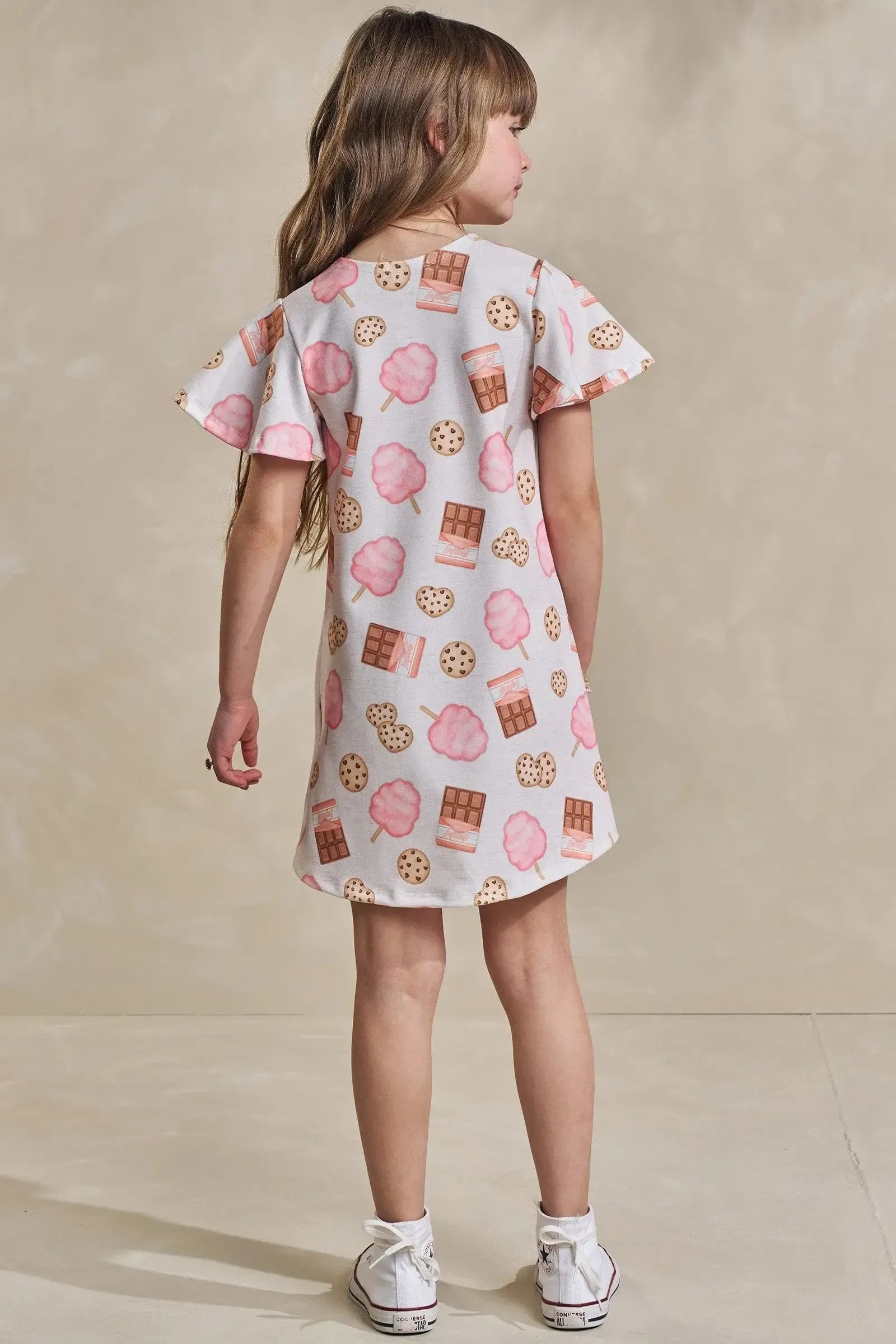 Vestido em Molecotton 93598 Infanti Infantil Menina