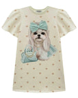 Vestido em Molecotton 99122 Infanti Infantil Menina