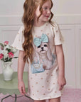 Vestido em Molecotton 99122 Infanti Infantil Menina