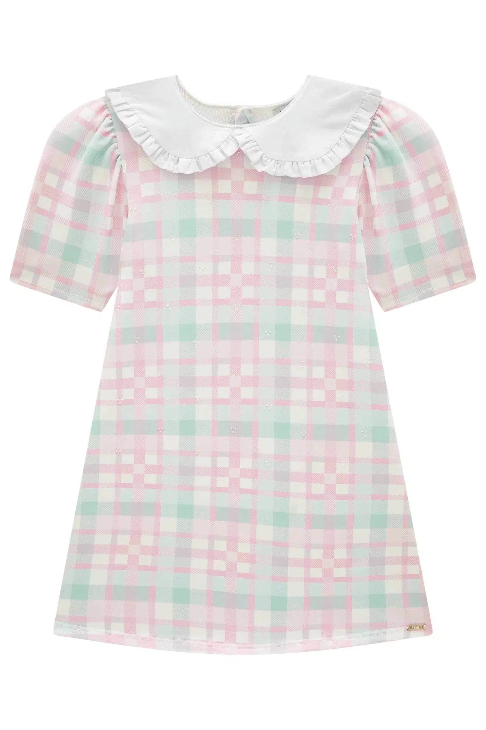 Vestido em Molecotton e Tricoline 81569 Infanti