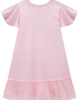 Vestido em Molecotton e Tule 81640 Infanti