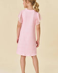 Vestido em Molecotton e Tule 82177 Infanti