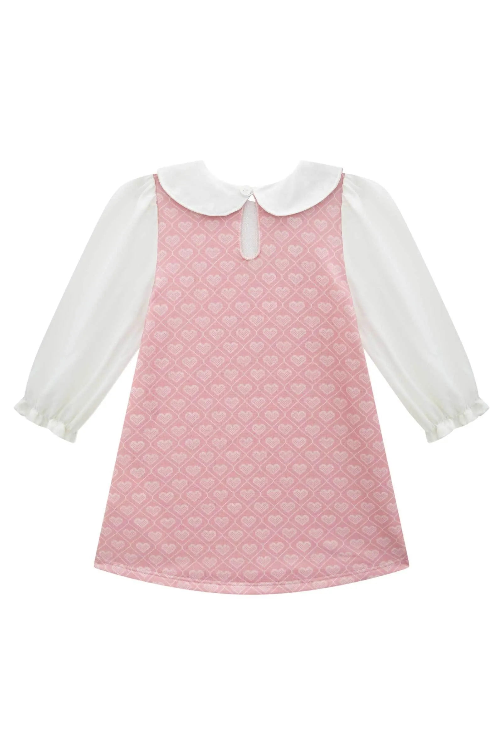 Vestido em Molecotton e Viscose Sarjada 89984 Infanti Bebê Menina