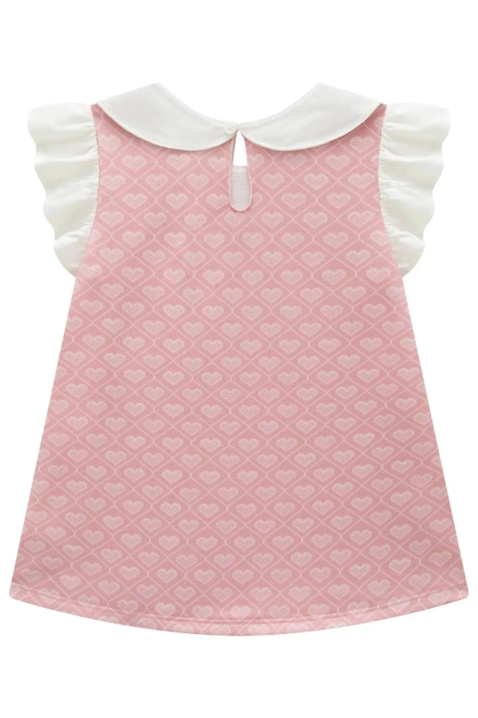 Vestido em Molecotton e Viscose Sarjada 93458 Infanti Infantil Menina