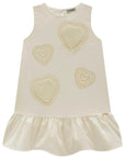 Vestido em Sarja com Elastano 98613 Infanti Infantil Menina