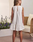 Vestido em Sarja com Elastano 98613 Infanti Infantil Menina