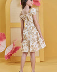 Vestido em Tecido Texturizado 82984 Infanti Infantil Menina