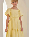 Vestido em Tecido Texturizado 84617 Infanti Infantil Menina