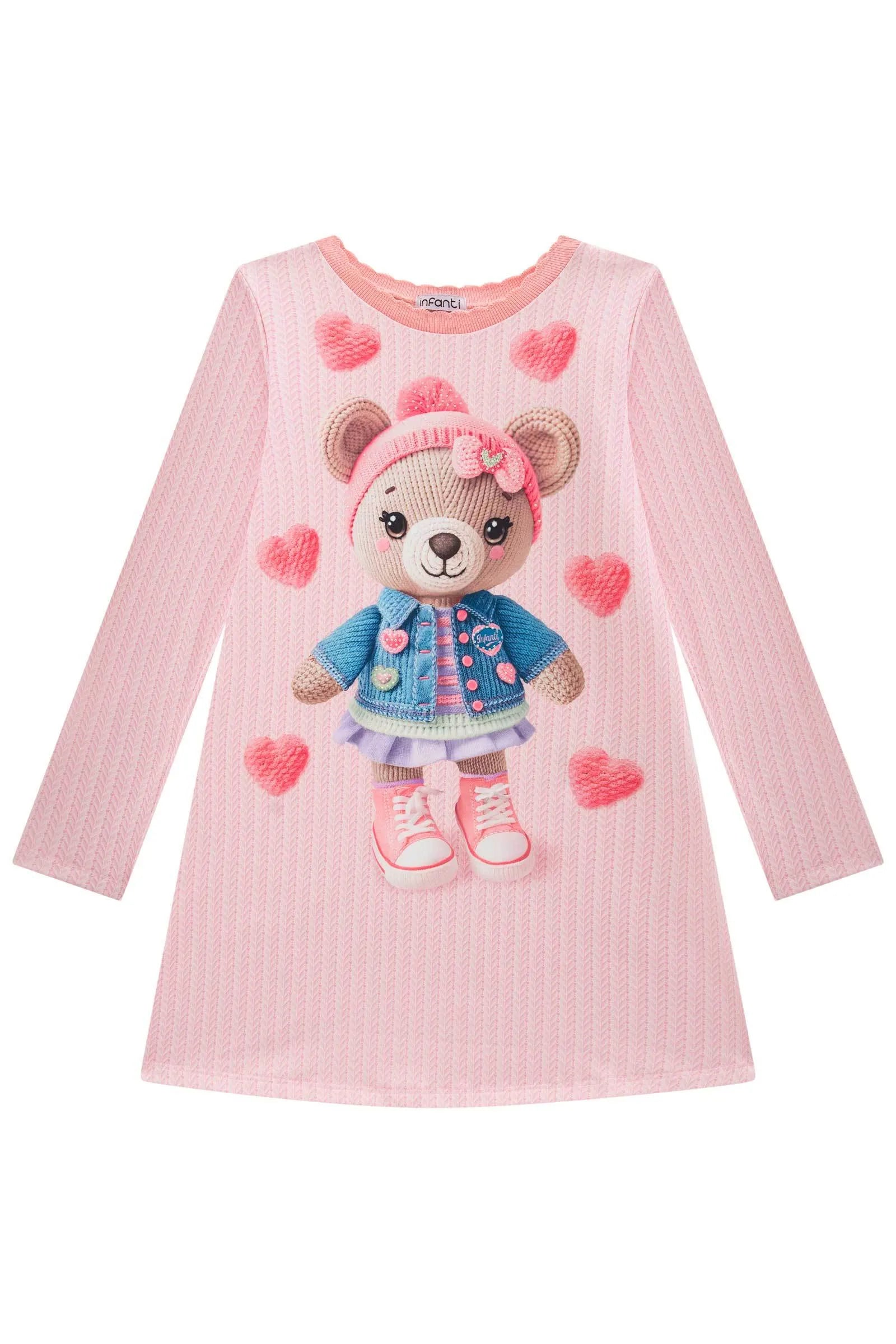 Vestido em Termoskin Peluciado 89209 Infanti Infantil Menina