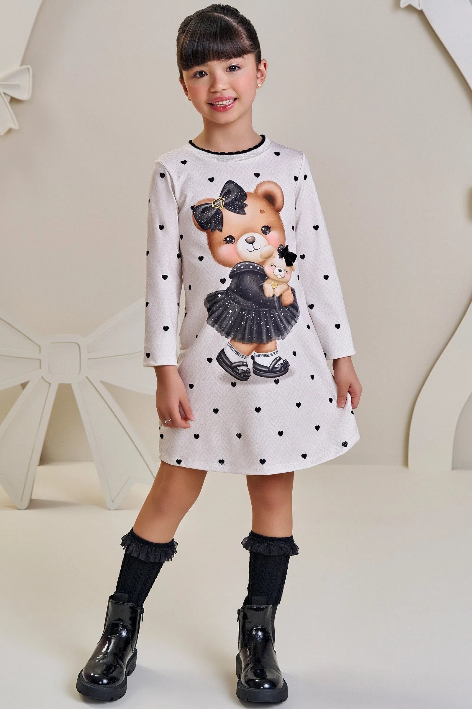 Vestido em Termoskin Peluciado 89212 Infanti Infantil Menina