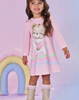 Vestido em Termoskin Peluciado 89244 Infanti Bebê Menina