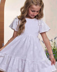 Vestido em Tricoline Bordada 98534 Infanti Infantil Menina