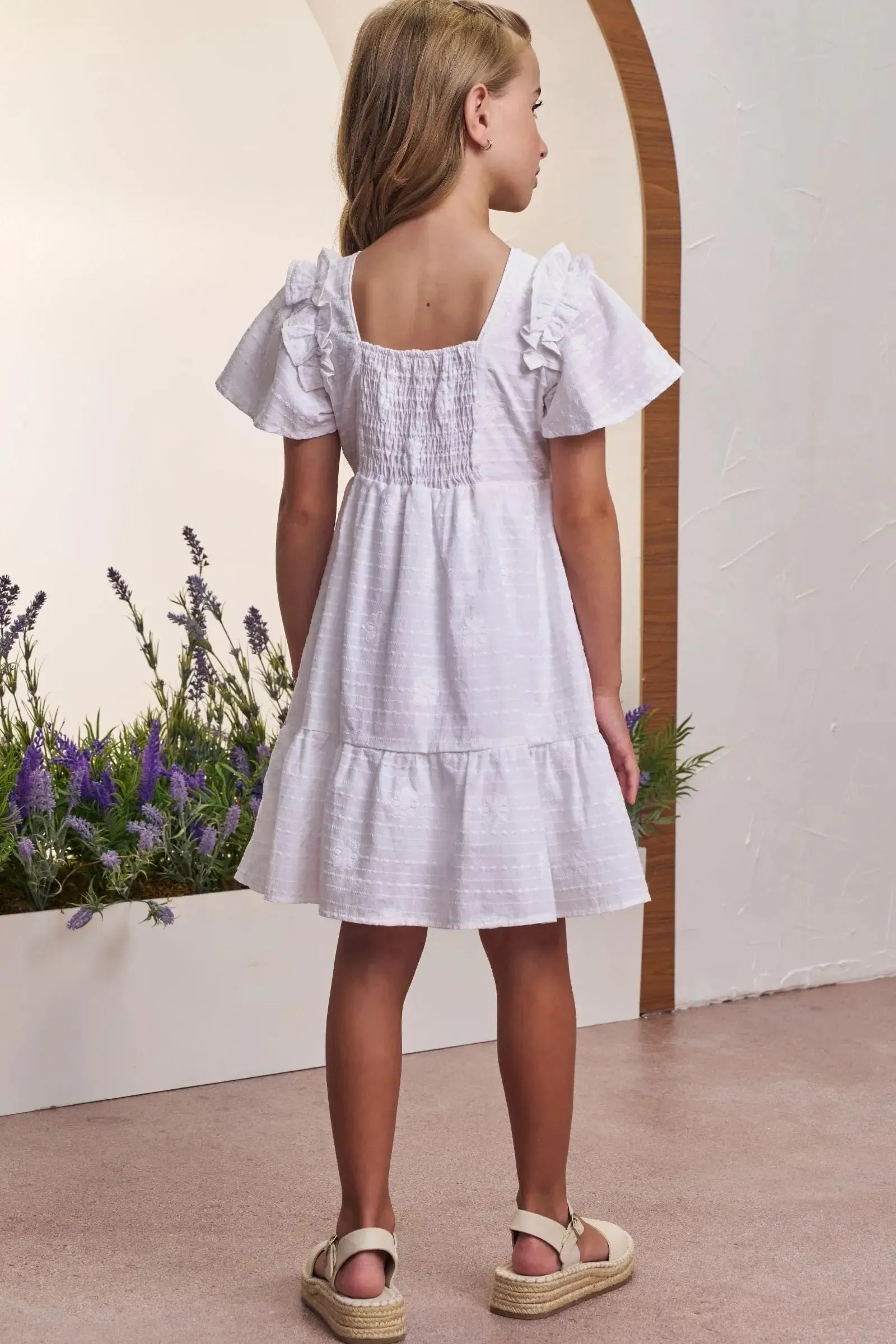 Vestido em Tricoline Bordada 98534 Infanti Infantil Menina
