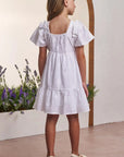 Vestido em Tricoline Bordada 98534 Infanti Infantil Menina
