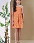Vestido em Tricoline Bordado 86512 Infanti Infantil Menina