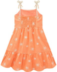 Vestido em Tricoline Bordado 86512 Infanti Infantil Menina