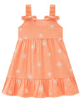 Vestido em Tricoline Bordado 86866 Infanti Bebê Menina